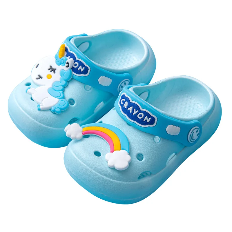 Сандалии Детские с мультяшным рисунком модные летние шлепанцы для сада