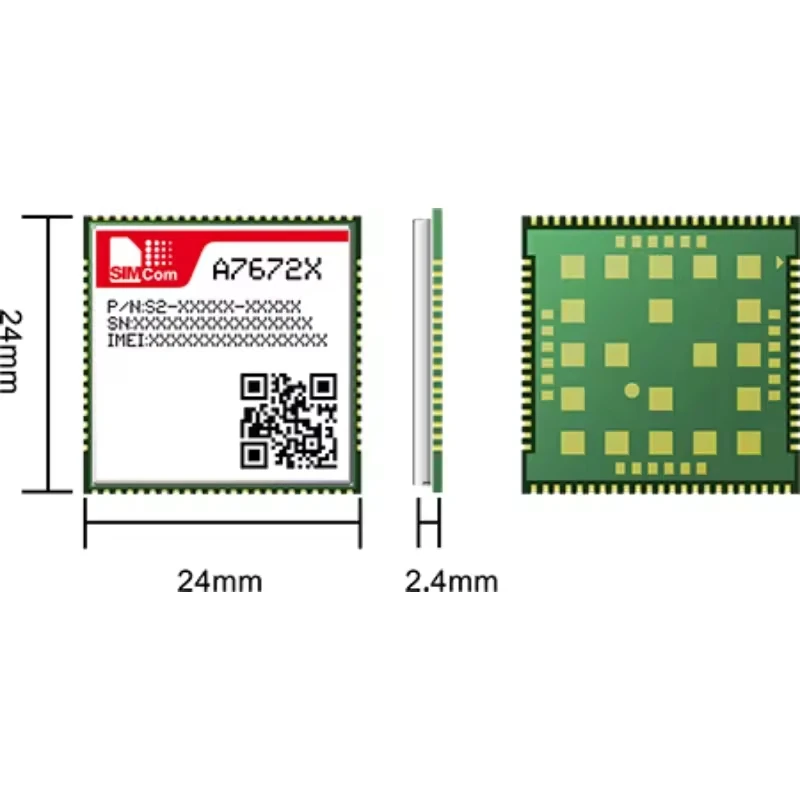SIMcom A7672E-LASE Макетная плата LTE CAT1 4G Модуль Двухрядный контакт Поддержка данных + голосовая основная плата для ЕвропыСреднего ВостокаАфрики (art.: 3920ce3bfa46f) - 3920ce3bfa46f