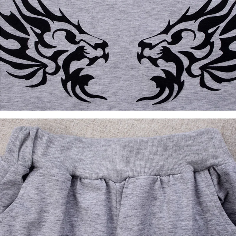 Футболка с коротким рукавом и шорты для мальчиков 5-12 лет |