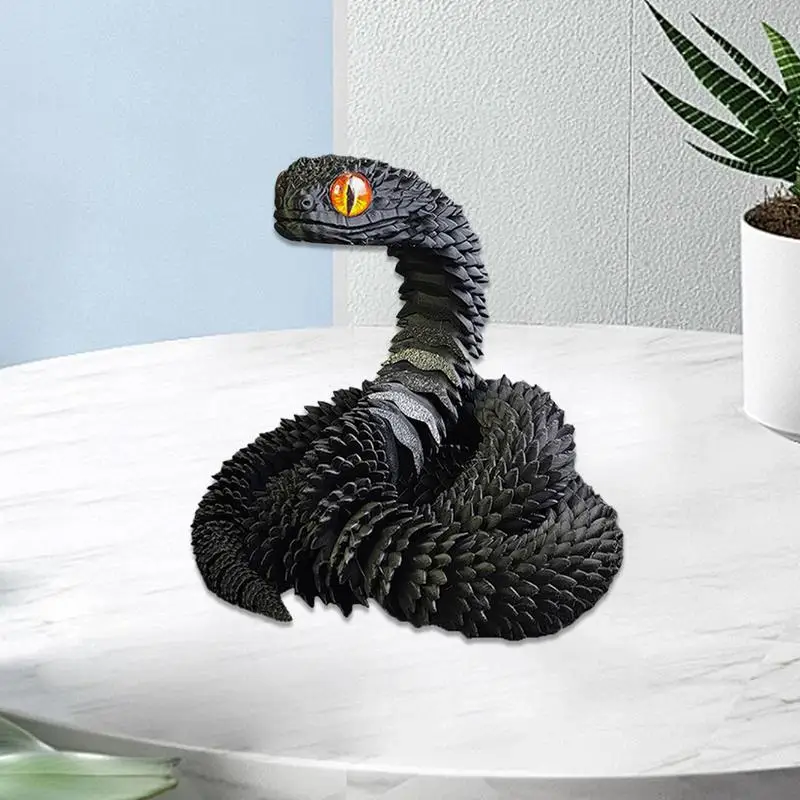 3D печатные фигурки змеиного дракона 3d новогоднее украшение 2025 традиционное для