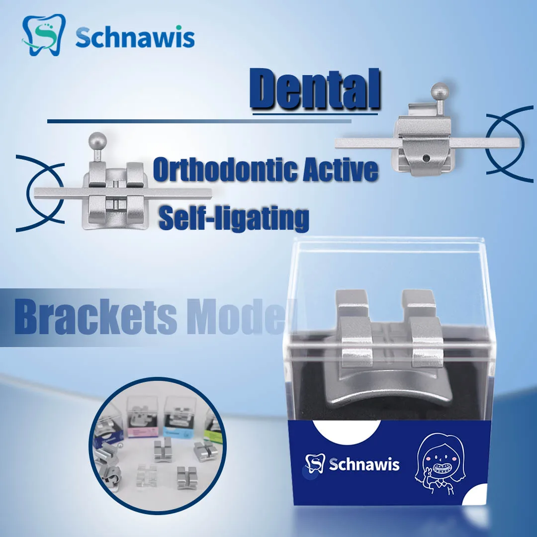 Стоматологические Ортодонтические активные самолигирующие брекеты модель Мини