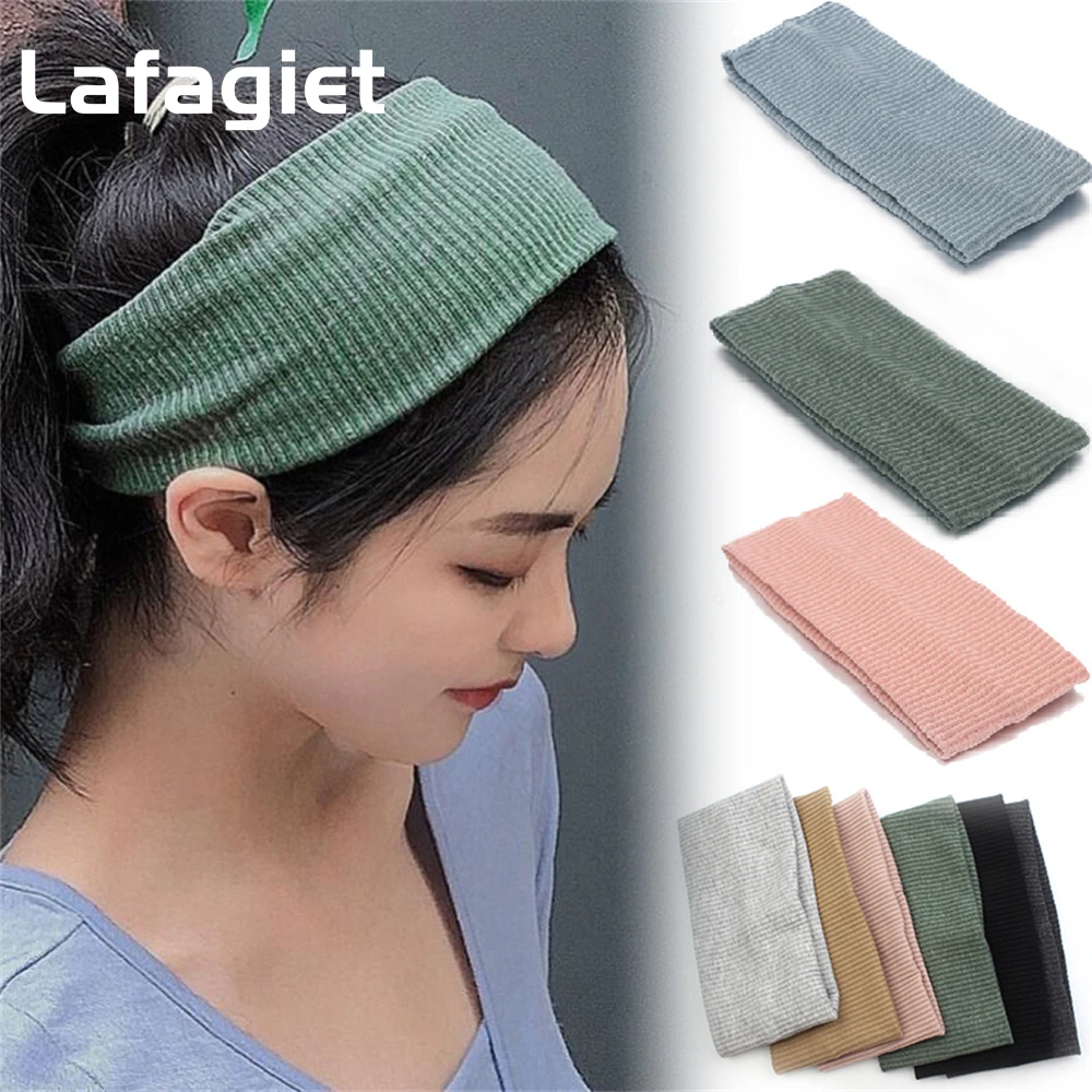 

Men Sweatband Sports Headband Stretch Elastic Women Yoga Outdoor Tennis Running Hair Band Breathable Headwrap Fitness Equipment