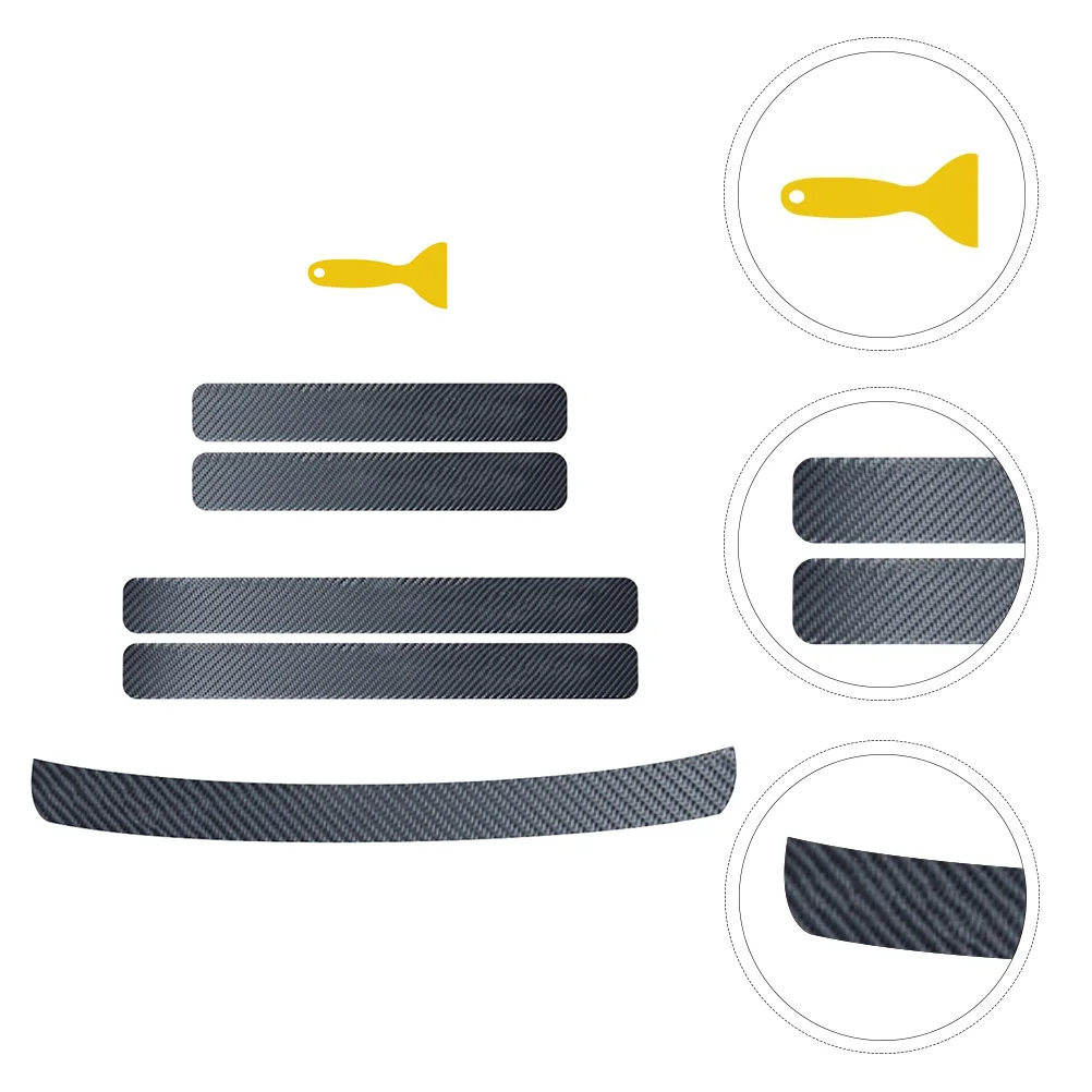 

Car Door Sill Guard Plate Strip Entry Rear Threshold Sticker Guards Stickers Automotive Bumper Universal Protectors