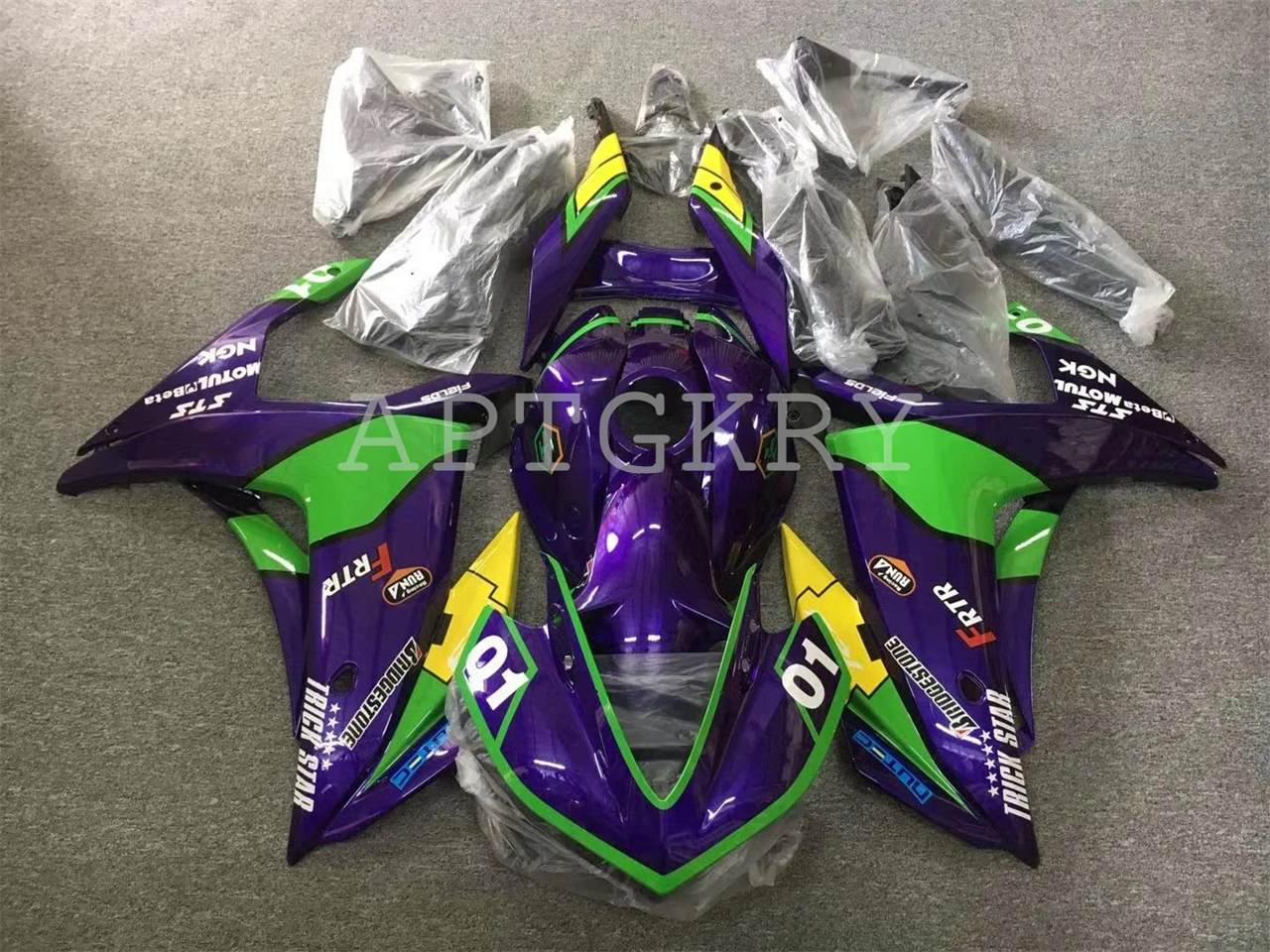 

Новый комплект обтекателей для мотоцикла ABS, подходит для Yamaha YZF R3 R25 2015 2016 2017 2018 годов, цвет фиолетовый