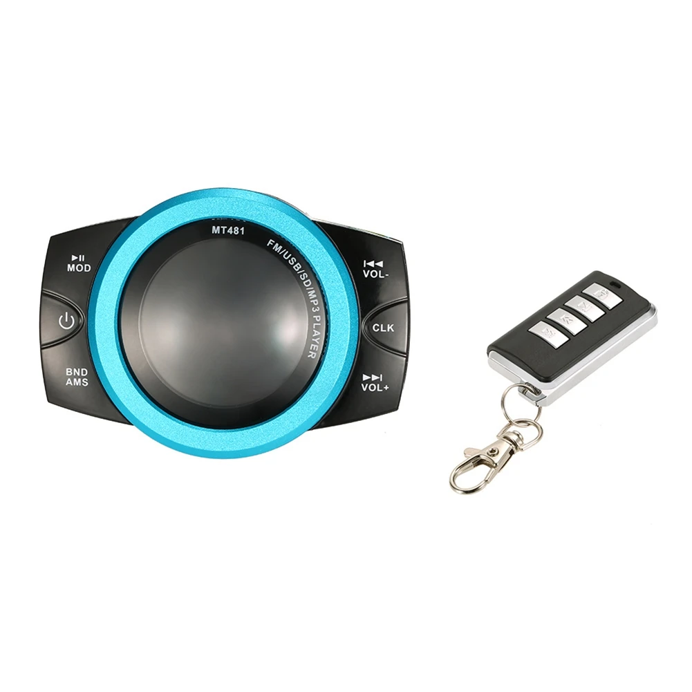 

Стерео-Колонка для мотоцикла, скутера, FM-радио, Bluetooth, USB, MP3, музыкальный плеер с защитой от кражи и дистанционным управлением