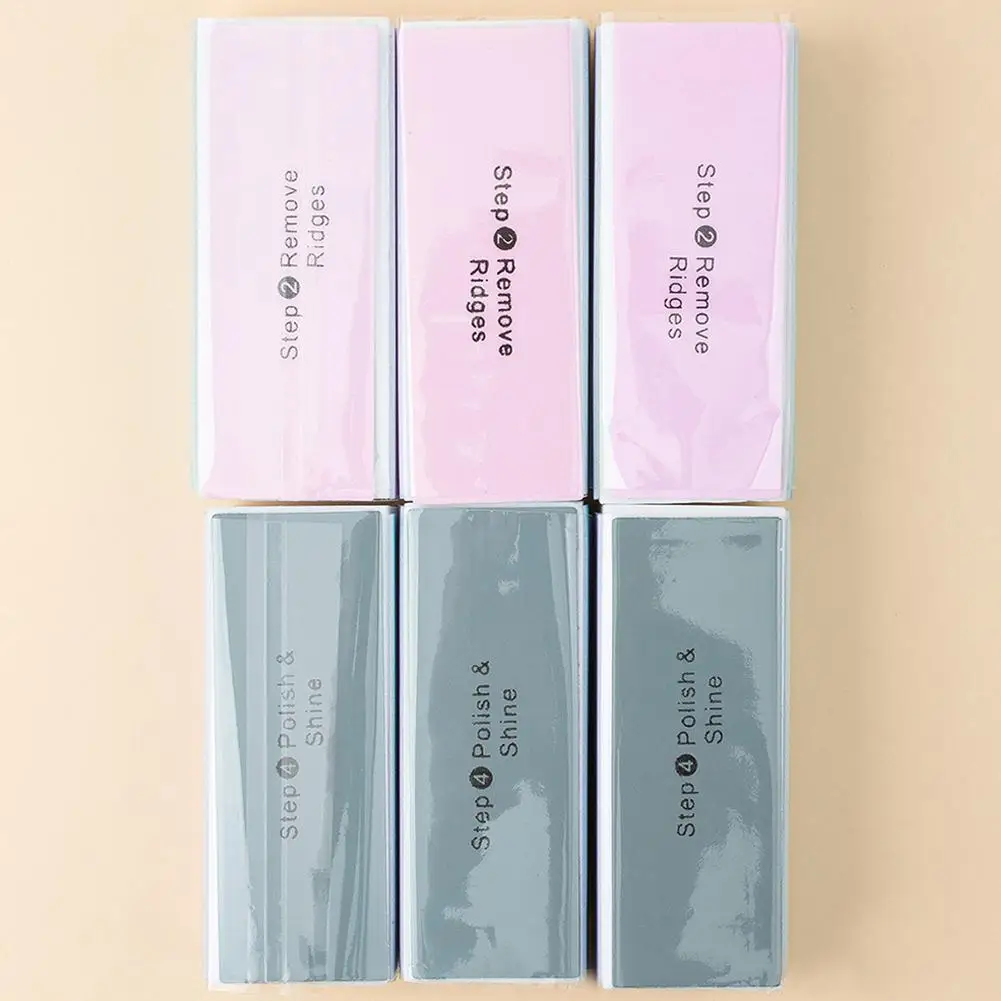 1 шт. 4 в буферы для ногтей красочный шлифовальный блок полировки маникюрный