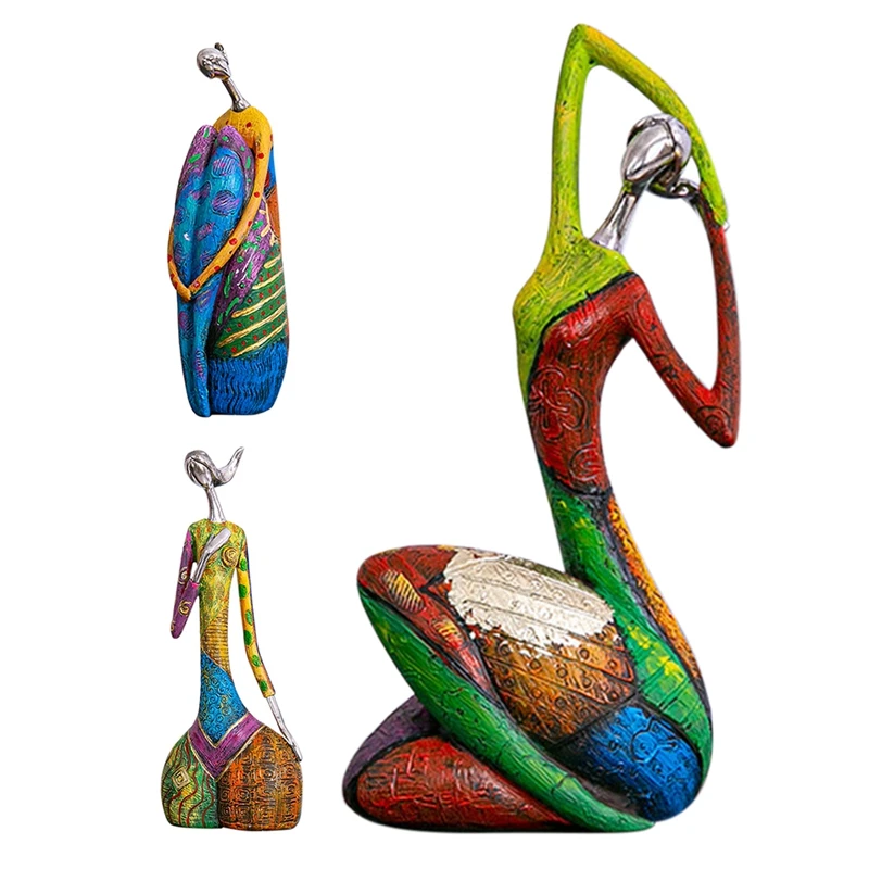 

Модная живопись, Женская Художественная Скульптура, домашний декор, креативная Женская смола, искусство и ремесло, статуэтки красоты, декор...