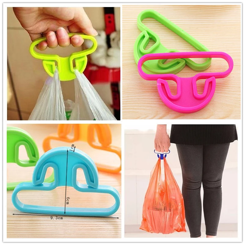 

1pcs Hooks For Hanging Handbag Basket Shopping Bag Holder Carry Bag Handle Comfortable Grip Protect Hand Tools Random Color