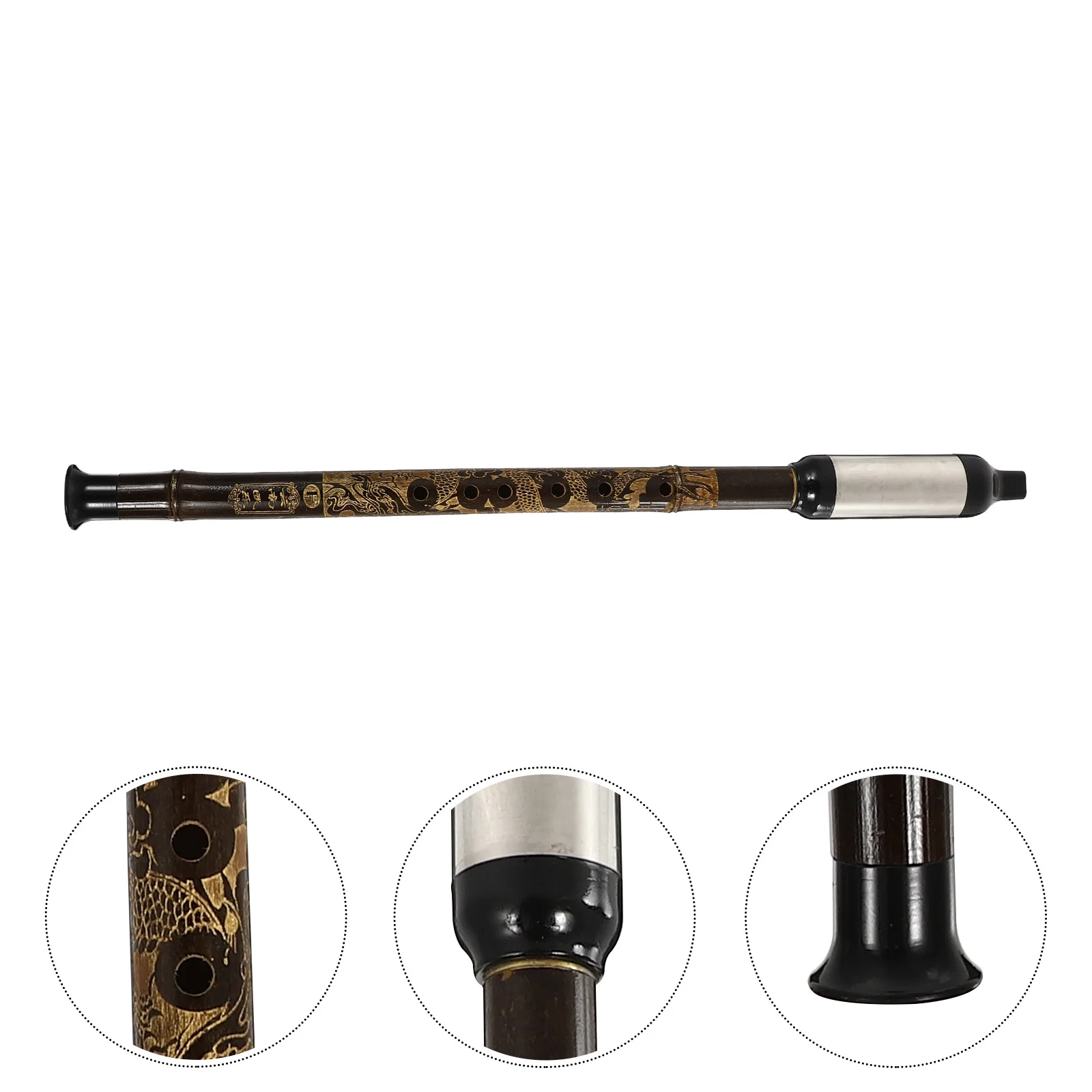 

Storage Bags National Flute Vertical Bawu Folk Instrument Premium Bau Case Traditional