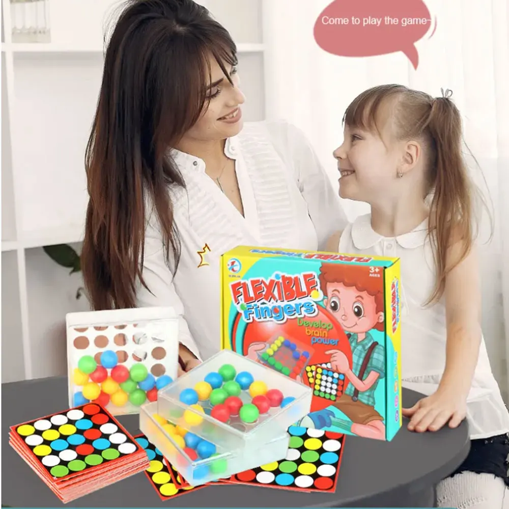 Доска для пальцев Монтессори Гибкая настольная игра-головоломка на палец