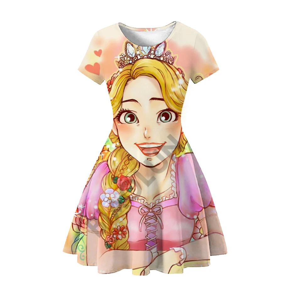 Платье принцессы Рапунцель Disney для косплея волшебное платье с золотыми волосами