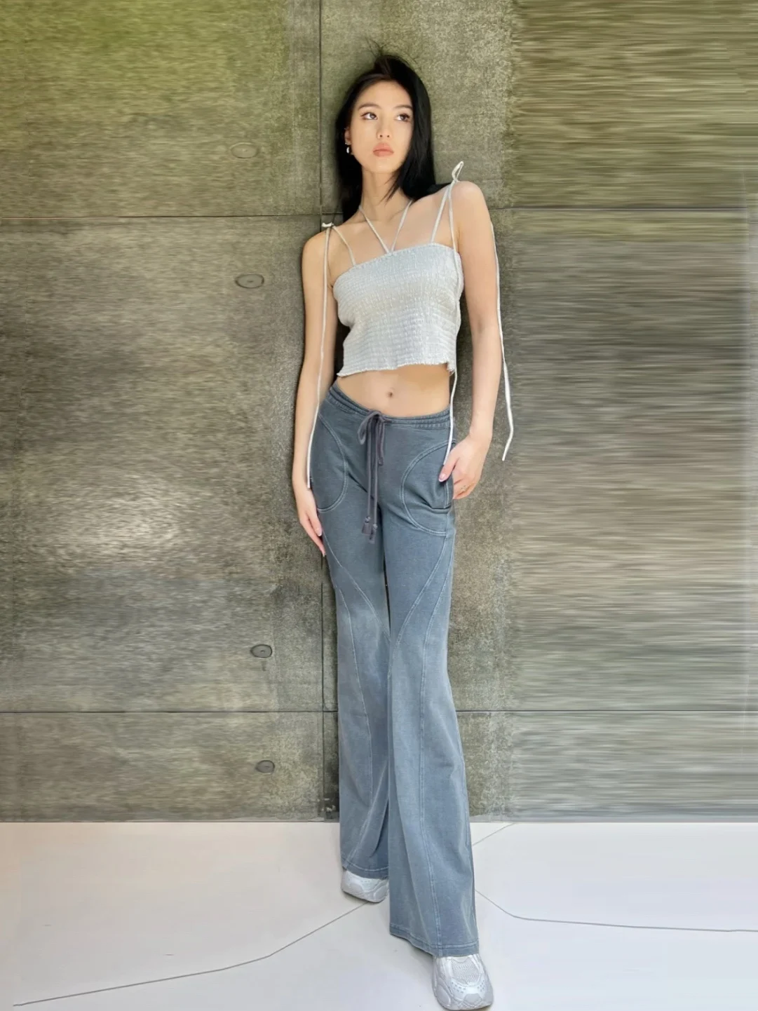 

2023 осень/зима модная новинка Женская одежда расклешенные брюки 0905