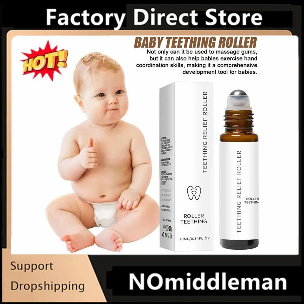 5 шт. детский валик для прорезывания зубов натуральный ролик облегчения