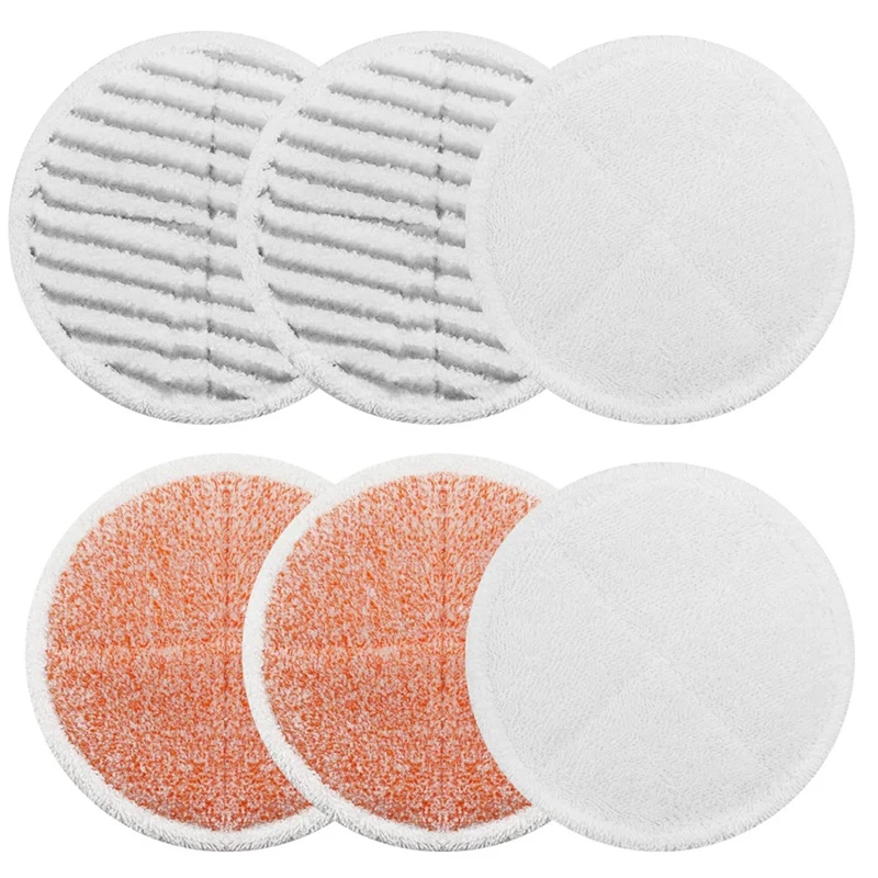 

Steam Mop Pads Replacement Set For Bissell Spinwave 2039A 2124: 4 Heavy Scrub Pads, 2 Soft Pads, 2 Scrubby