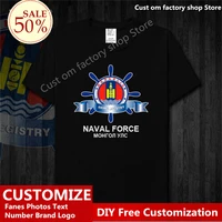 mongolia navy cotton t shirt custom jersey fans diy name number logo high street fashion hip hop loose casual t shirt