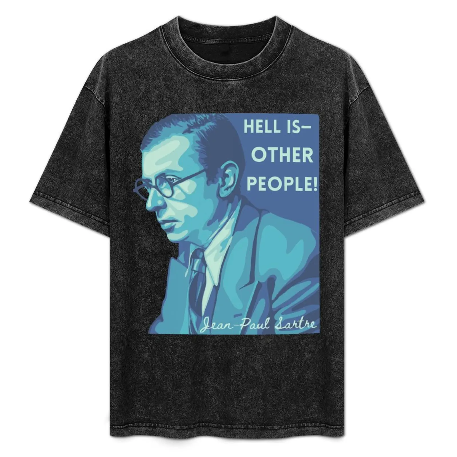 Футболка с портретом и цитатой Жан-Поль футболка аниме белые рубашки для