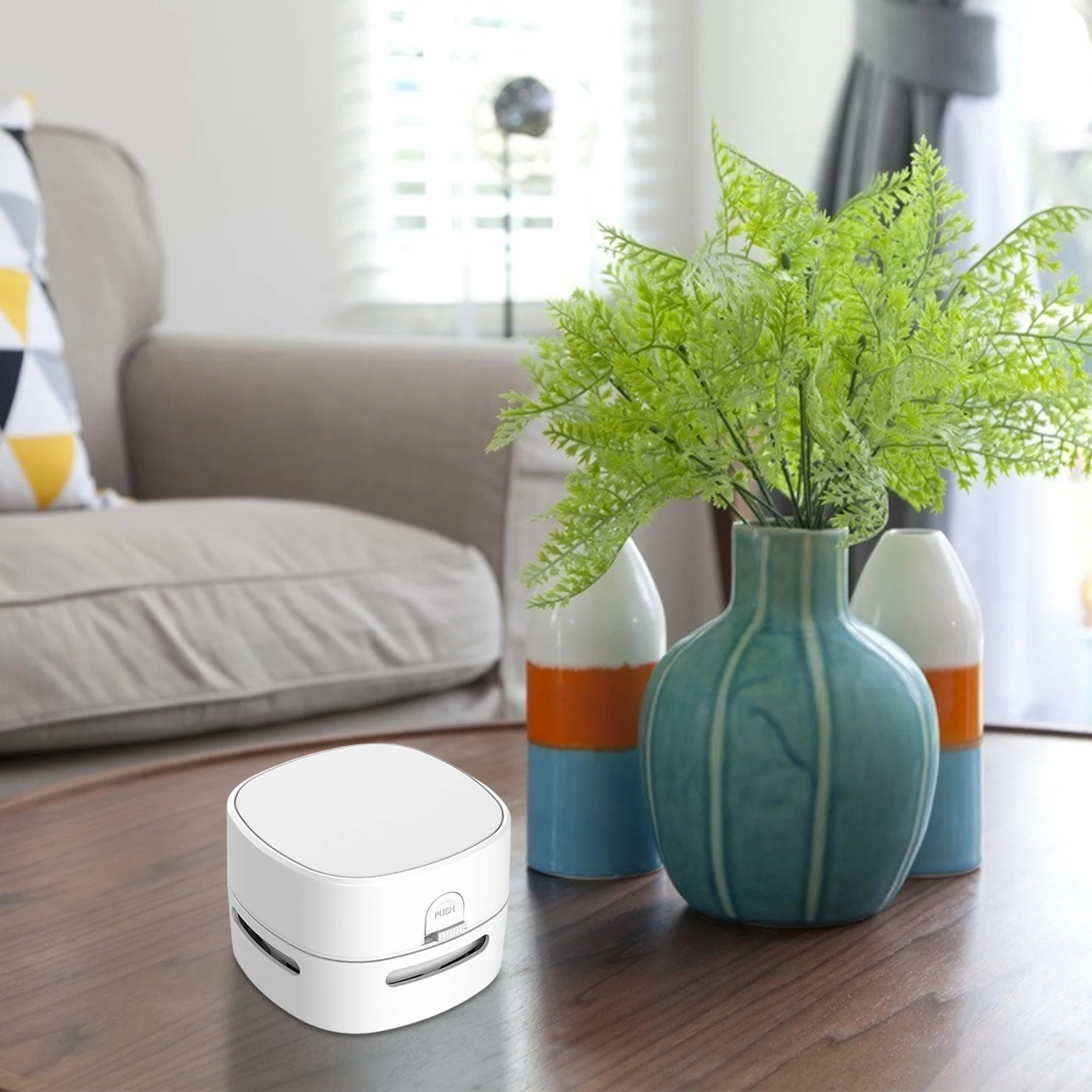 

Desktop Vacuum Cleaner Handheld Mini Table Dust Sweeper 360º Cleaning For Home School Office Fine Particle Dust Pencil Shavings