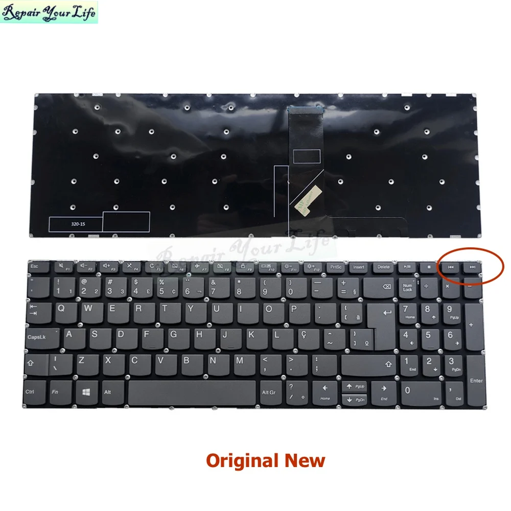 5 шт./лот BR-PT бразильская клавиатура для Lenovo IdeaPad 320-15 320S-15 15ISK 15ABR 15AST 320-15IKB