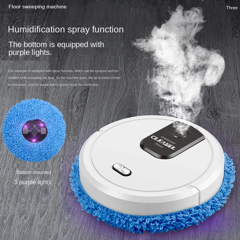 

2023 New Random Route Intelligent Household Wet-dry Dual-purpose Sweeping Robot Humidification Mop Lazy Sweeping Robot