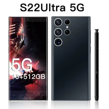 S22Ultra 5G Smartphone 6.8Inch Global Version Celular 6800mAh 16+512GB Android 12.0 Mobile Phone Unlocked 4G Network Cell Phone