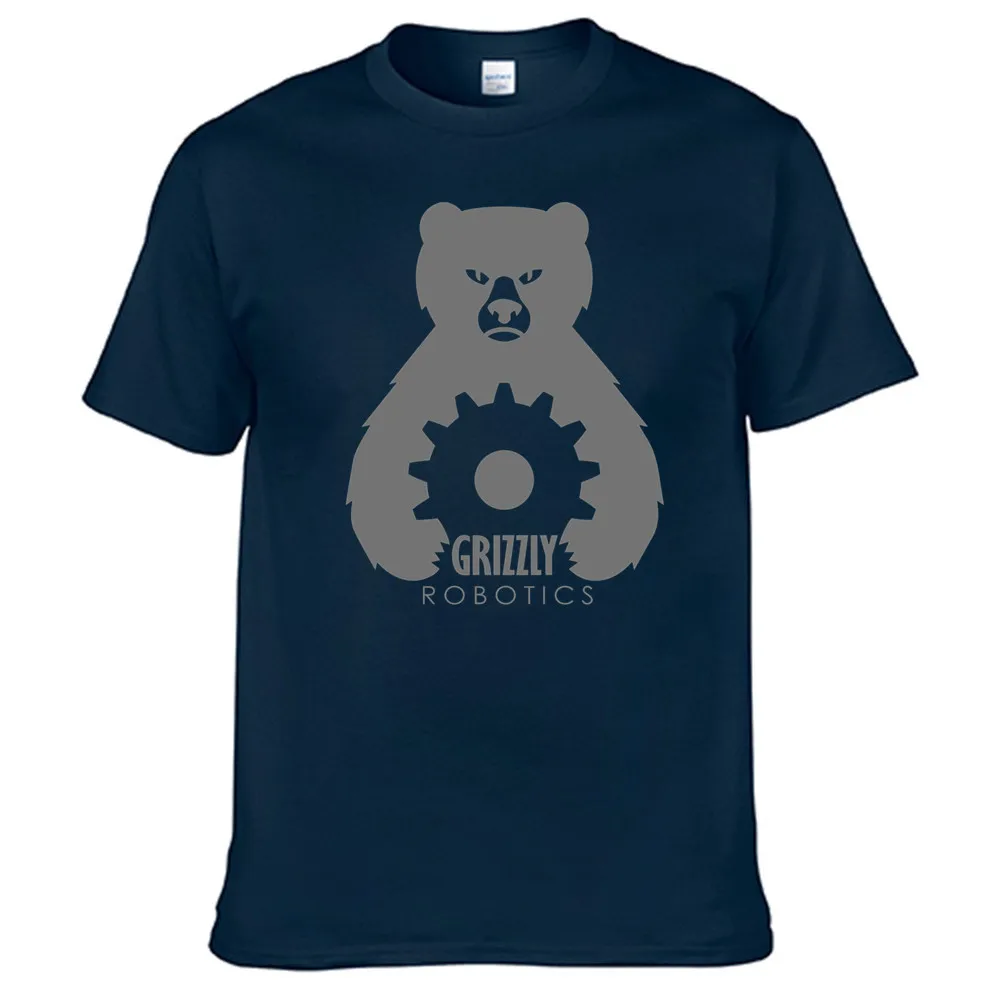 

2022 New Grizzly Robotics T Shirt For Men Limitied Edition Unisex Brand T-shirt Cotton Amazing Short Sleeve Tops