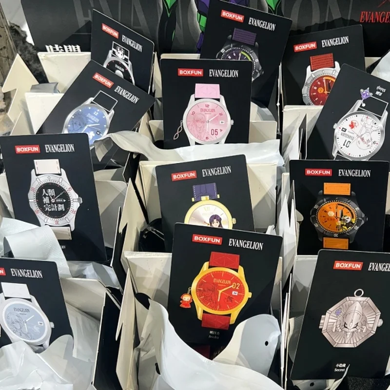 Фото В наличии BOXFUN Asuka Ayanami Rei Unit 1 EVA Time Completion Project Series Кварцевые часы-сюрприз (Blind Box) Аниме-часы в подарок №2