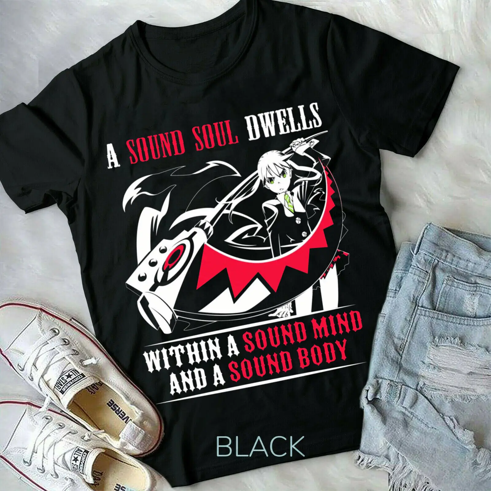 Футболка Maka Albarn Пожиратель аниме Графический подарок для мужчин и женщин души