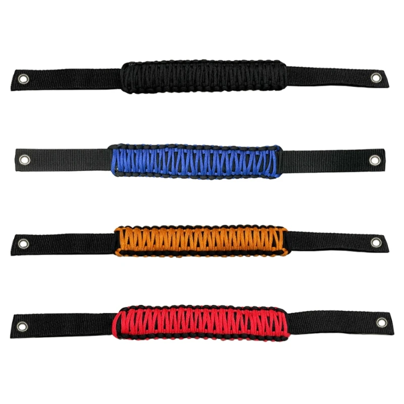 

For FordBronco 2021 2022 2 Door 4 Doors Roll Bar Paracord Grab Handles Paracord Grip Handles Soft Braid Roll Bar Grips