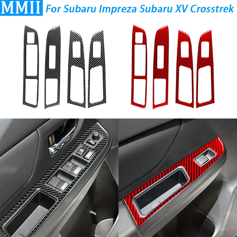 

Для Subaru Impreza 12-14 XV Crosstrek 13-14 кнопки рулевого колеса из углеродного волокна Панель отделка чехол для автомобиля