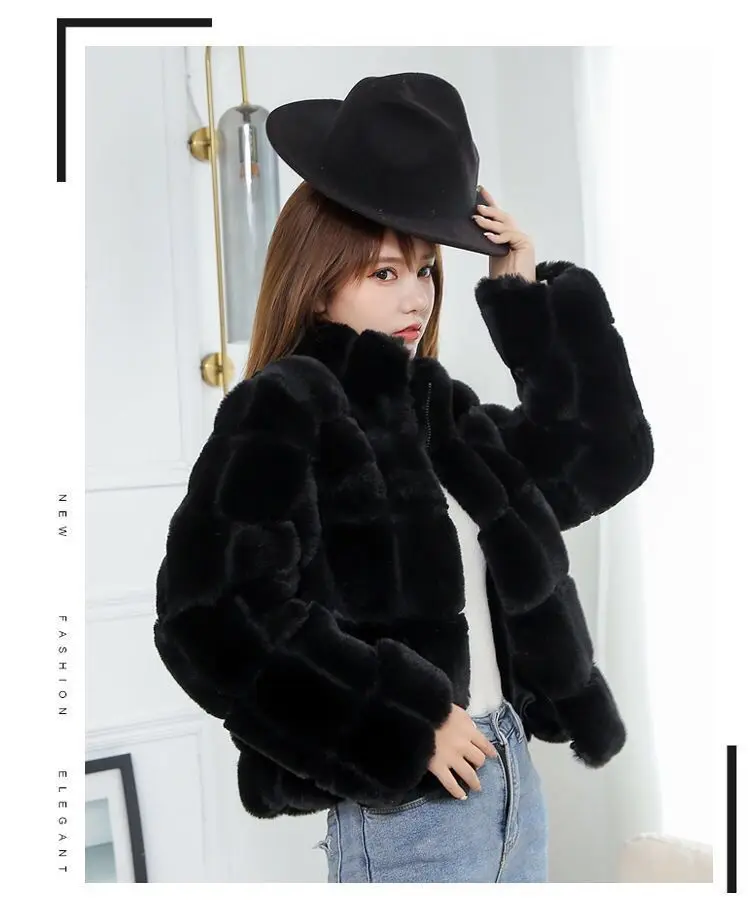 

Fur coat, autumn and winter plush coat