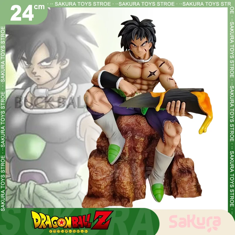

Anime Dragon Ball Figure Broli Figurine Anniversary Series Statue 24cm Sitting Posture Broli Pvc Models Collectble Toys Doll Gk