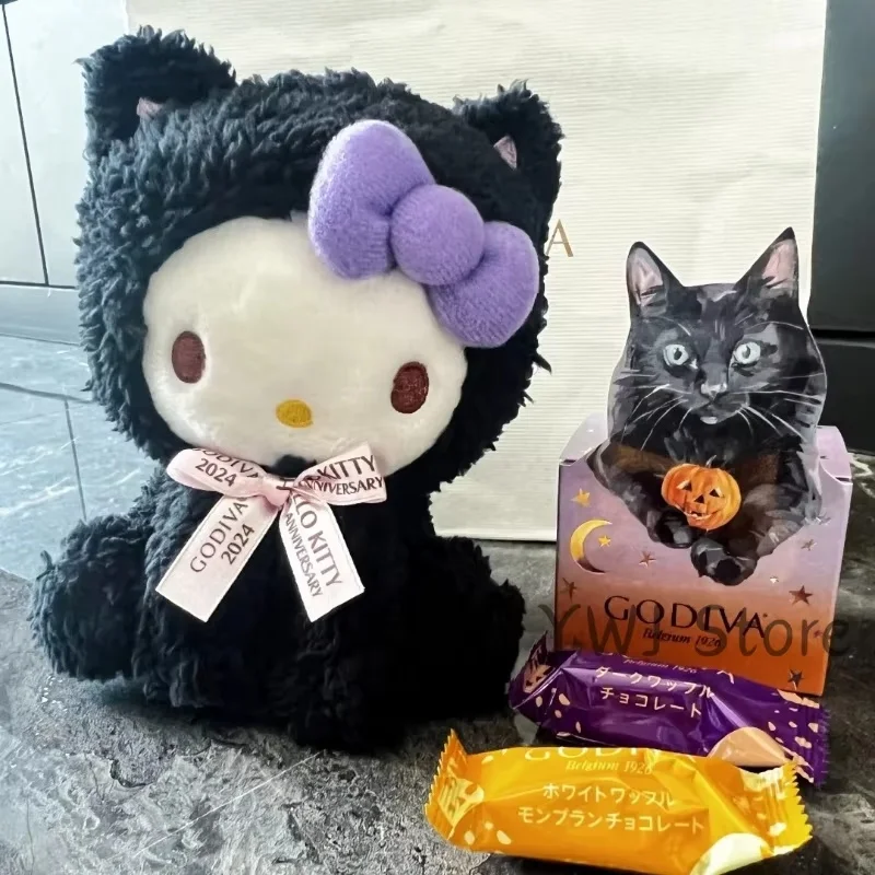 Geniune Sanrio серии Hello Kitty 50th Anniversary Joint Godiva кулон аниме фигурки черный кот милая кукла