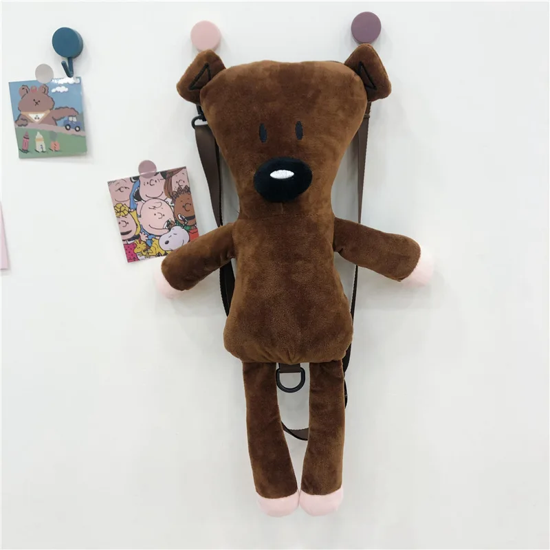 Kawaii Mr. Bean Anime Serise Funny Plush Doll Little Bear Backpack All-Match Mobile Phone Bag Storage Bag Boy Girl Festival Gift images - 6