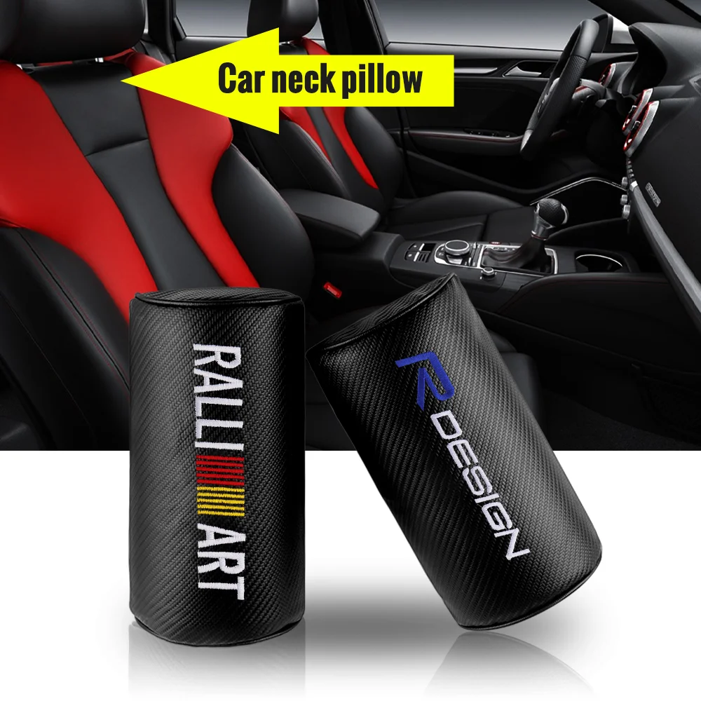 

1PC PU Leather Car Seat Headrest Neck Pillow Protection Cushion Accessories For SEAT Cupra Lbiza Leon e-Racer Ateca Formentor FR