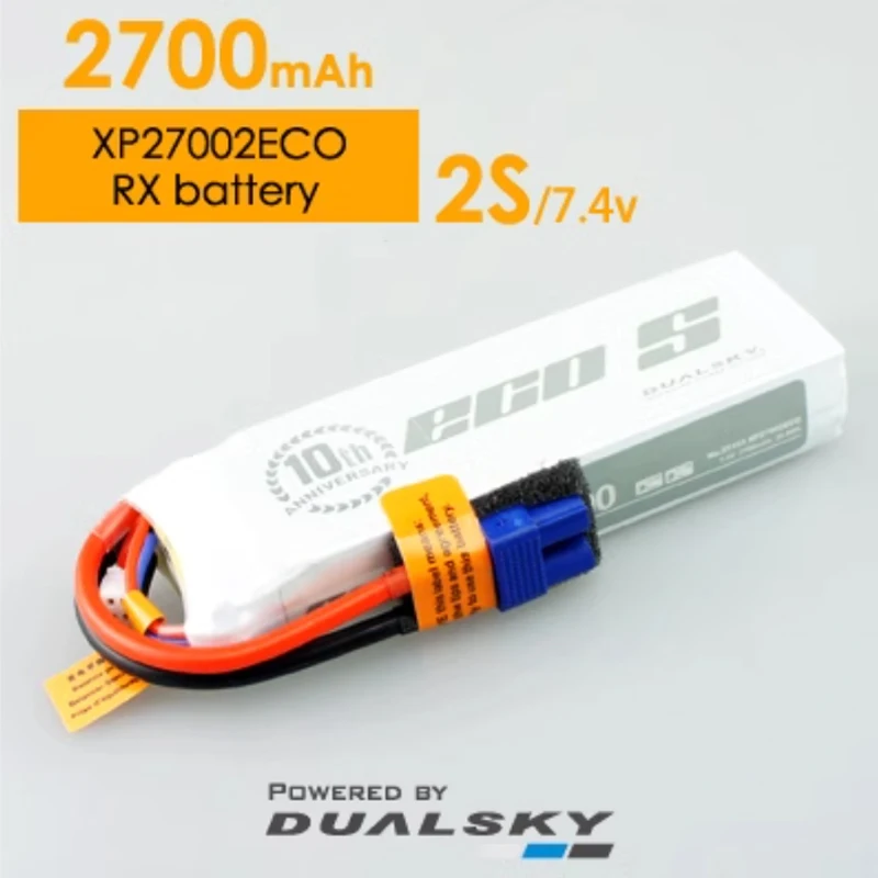 

DUALSKY Battery XP27000ECO 2700mAh 2S/3S/4S for aircraft model fixed wing drone 25C
