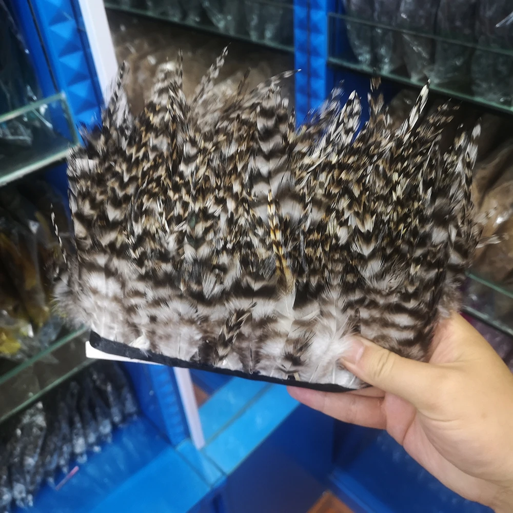 

4-6Inch/10-15CM Natural Pheasant Feathers Trims 10 Meters Rooster Peacock Plumes Fringe Ribbon Wedding For Crafts