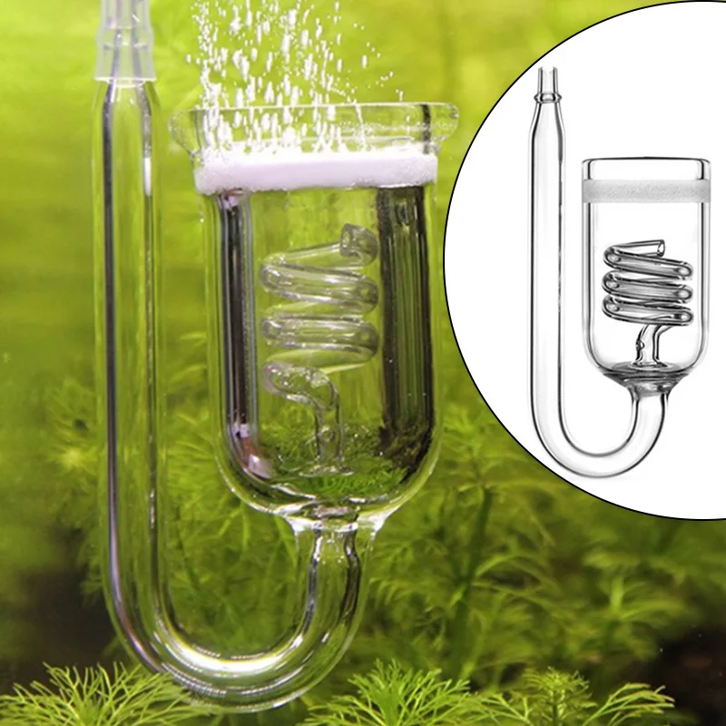 

1 Pcs CO2 Diffuser Atomizer Glass Reactor Solenoid Regulator Tank Glass Bubble Aquarium For 60~300L Plants Garden Supplies