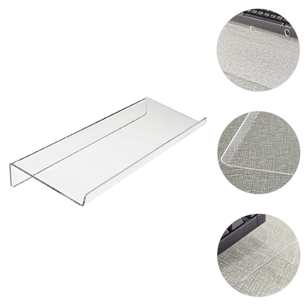 

Keyboard Stand Computer Tilted Holder Office Acrylic Desk Elevated Ergonomic Accessory Gaming Typing Tray Riser Working