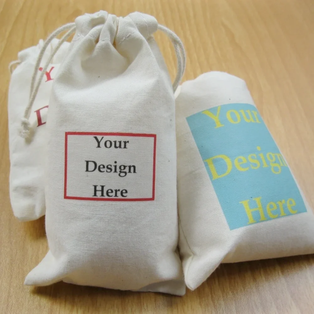 20 шт. персонализированные муслиновые сумки на заказ | Сумки для ювелирных изделий