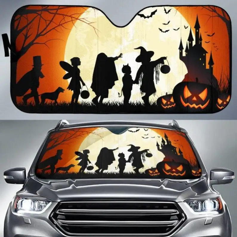 

Halloween Auto Sun Shade,Halloween Sunshade,Take Care Of Your Car From The Sun,Christmas Halloween Gift,GiftSTYLE FOR CAR