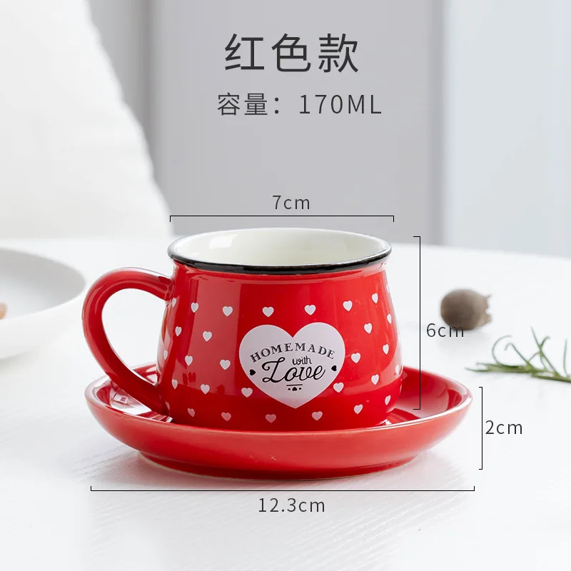 

Small Coffee Mug Cup and Saucer Cafe Cups Teacup Set Cupshe Fashion Dining Room Tableware Ceramic Porcelain Dish the Nordic Tea