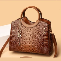 crocodile pattern womens shoulder strap handbag luxury woman handbag large capacity shoulder bag bags for women 2022