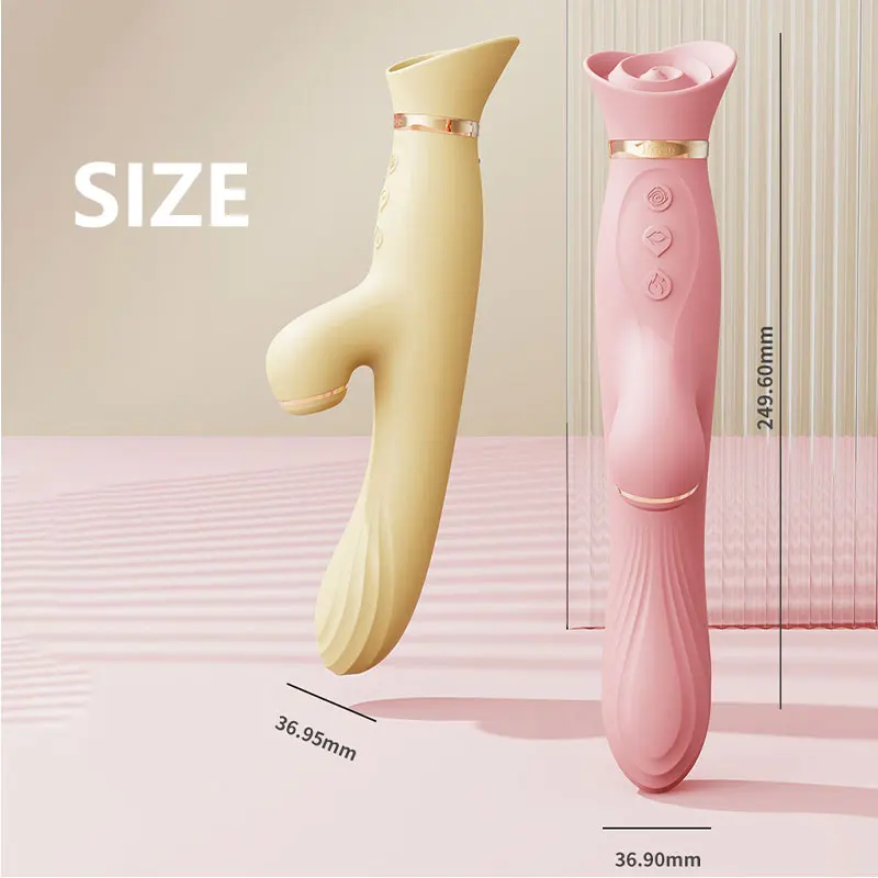 

Zalo Rose Suking Vibrator Up And Down Thruster G-spot Women Position Vagina Clitoris Stimulation