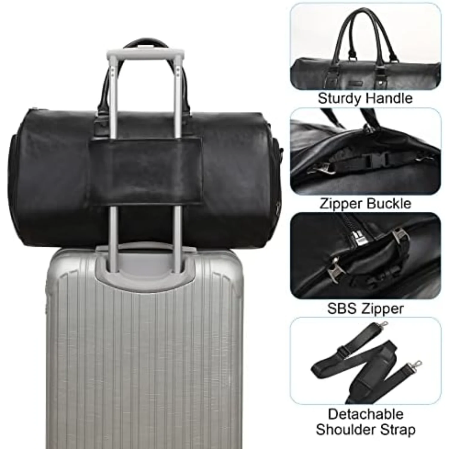 Кожаная сумка-трансформер для одежды Modoker-водонепроницаемая дорожная вещевая