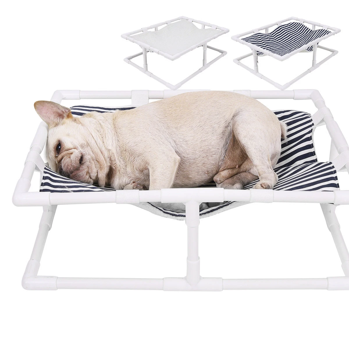

Summer Cat and Dog Universal Pet March Bed Canvas Cashmere Double Sided Pet Nest Breathable and Moisture-proof Washable Dog Nest