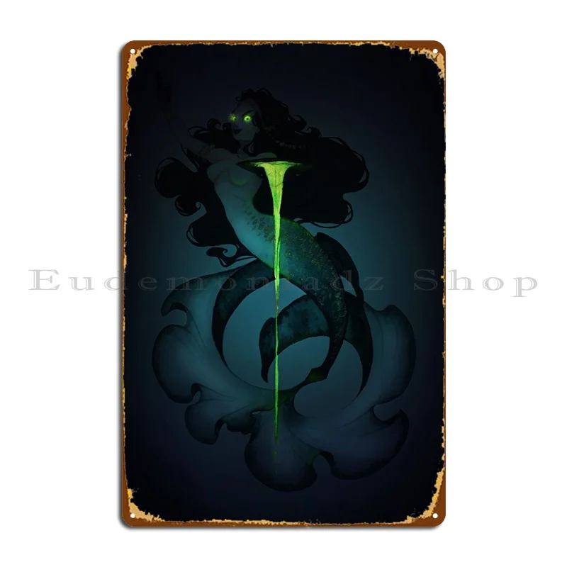 

Enchantress Circe металлический знак русалки таблички паб Фреска кухня Гараж Железный жестяной знак плакат