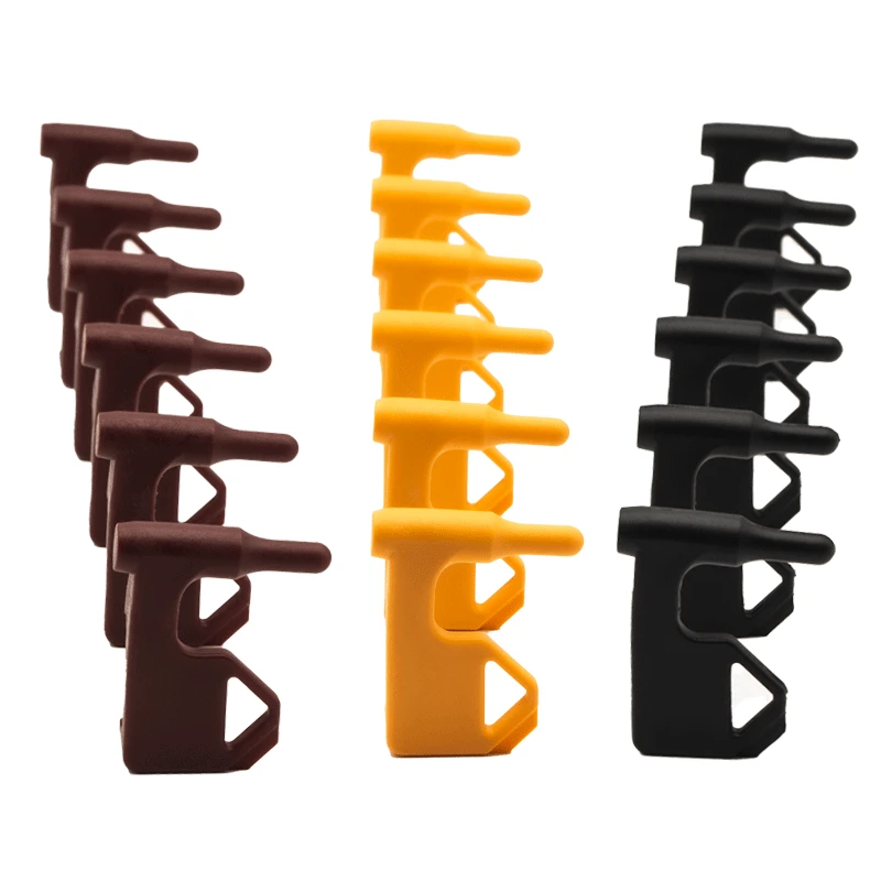 

6pcs Tactical Chamber Safety Flag Includes Built-in Flathead Tool Sliding Picatinny Rail Adapter Gun Hunting Accessories