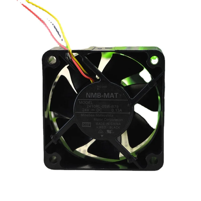 Новый вентилятор SSEA для NMB 2410RL-05W-B79 6 см 6025 дюйма с двумя шариками 24 В А, инверторный серверный вентилятор, охлаждающий вентилятор, 2 линии 60*60*25 мм