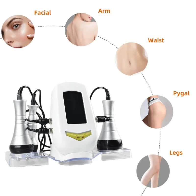 

3 in 1 40KHz Ultrasonic Slimmer Body Shaping Massager Weight Loss Cellulite Reduction Cavitation Machine Muscle Stimulator Hot