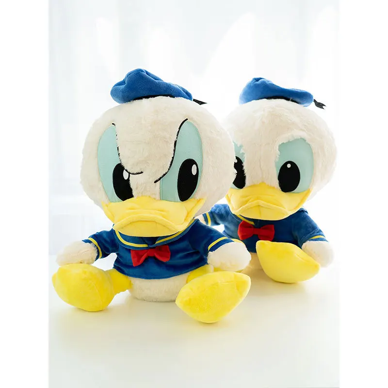 

Disney Anime Peripheral Angry Donald Duck Plush Doll 33CM Japanese Cartoon Cute Donald Duck Pillow Kids Gift Holiday Gift